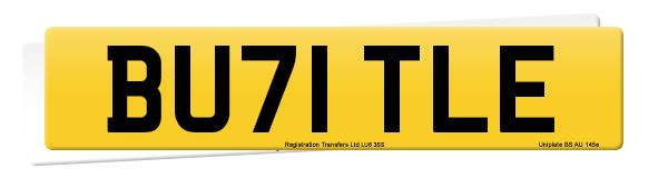 Registration number BU71 TLE